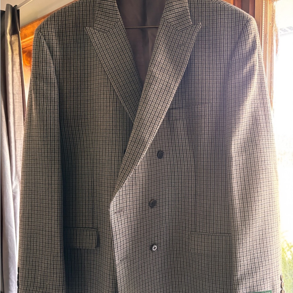 Ralph Lauren Black and Gray Checkered Blazer - Picture 7 of 8